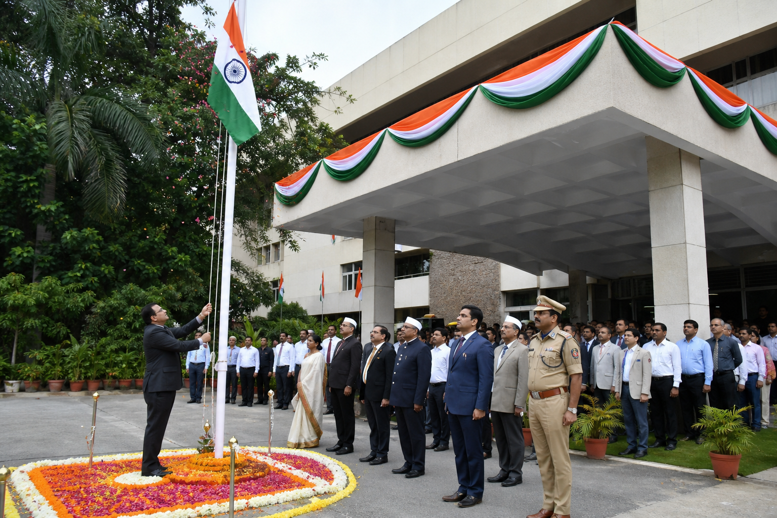 Gallery image - Independence Day flag hoisting ceremony at OPGCI zonal office Delhi